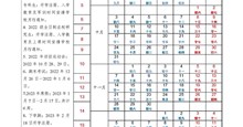 广西艺术学院2022-2023学年度校历